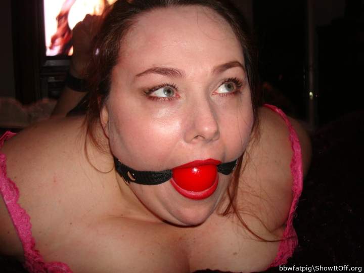 Mind if I remove the gag, face fuck you and cum in your mout