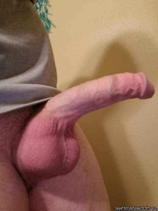 Awesome boned up cock and big balls man  