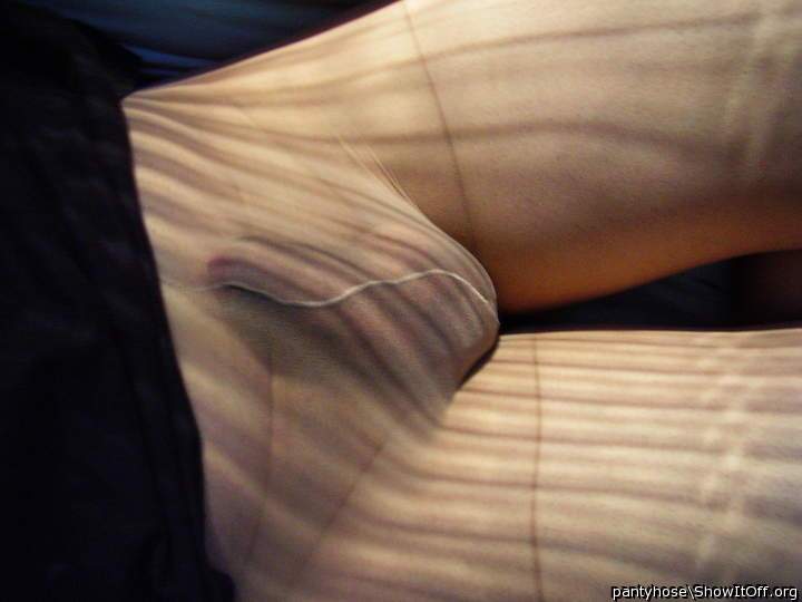 Photo of a middle leg from pantyhose
