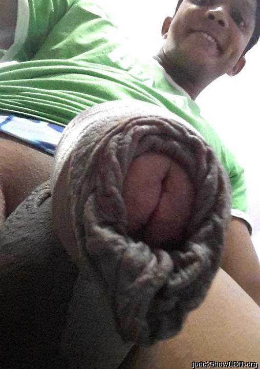 great glimpse of the tip under that beautiful foreskin 