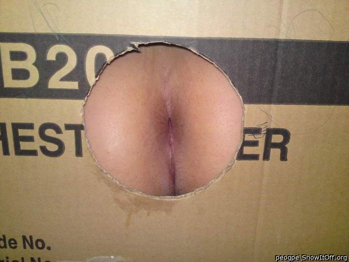 Fuck my ass through glory hole