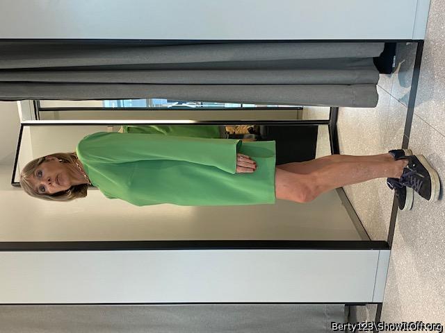 That looks hot on you.  Great looking woman.  That dress wou