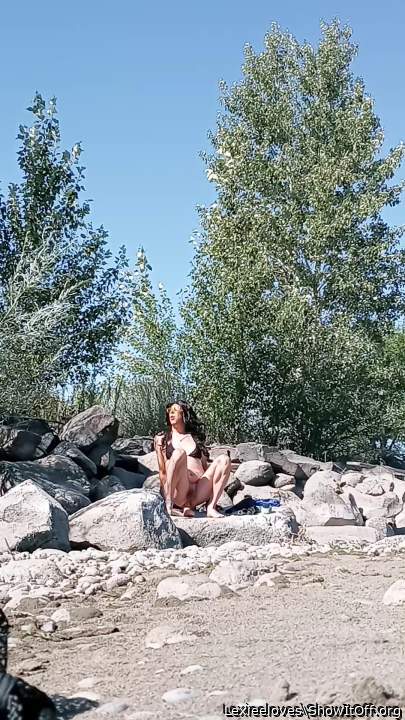 Dildo on the river edge