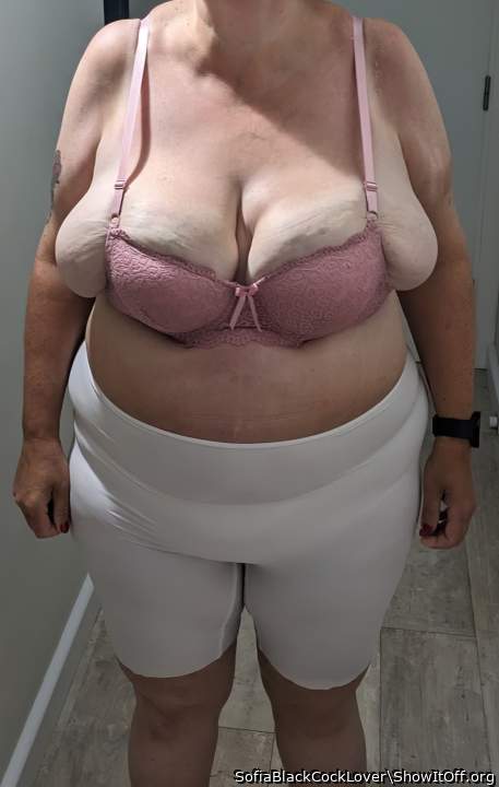 I`m very top heavy in front, luckily I have a counterbalance on my back side  