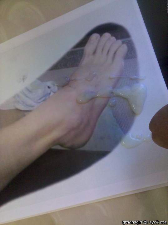 bcman cumming on my feet!