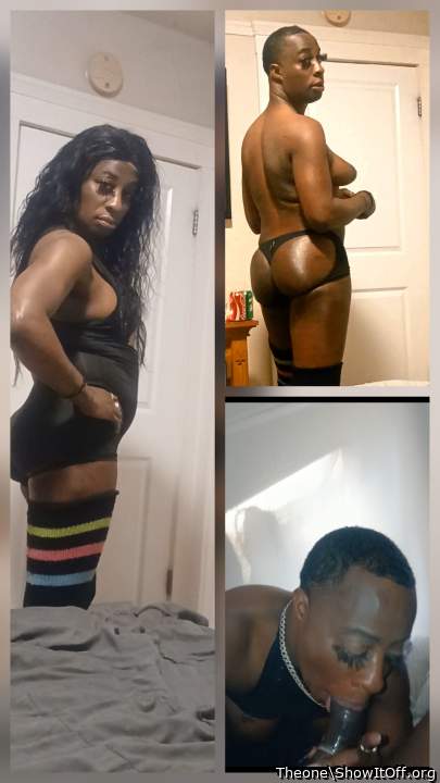 My Fag Ass Boy Josh Aka My CD Gf Tish looks good wit a wig on or off
