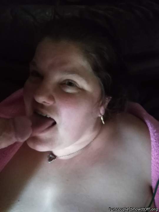 Teasing my hubby's cock.