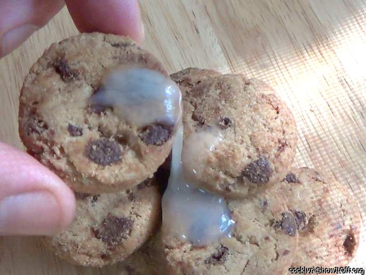 My favorite kind of cookies, any cookie covered in cum!     