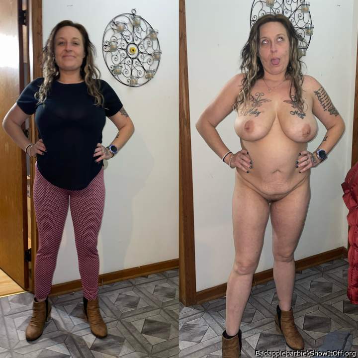 Super hot dressed/undressed photo!