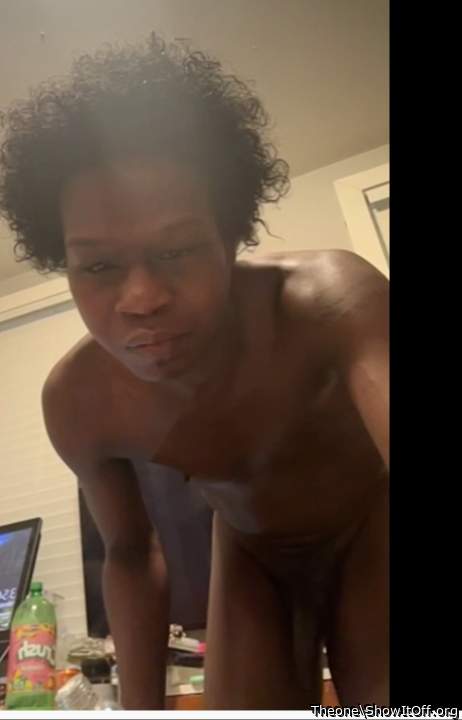 My Fag ass CD wife no wig natural hair up close