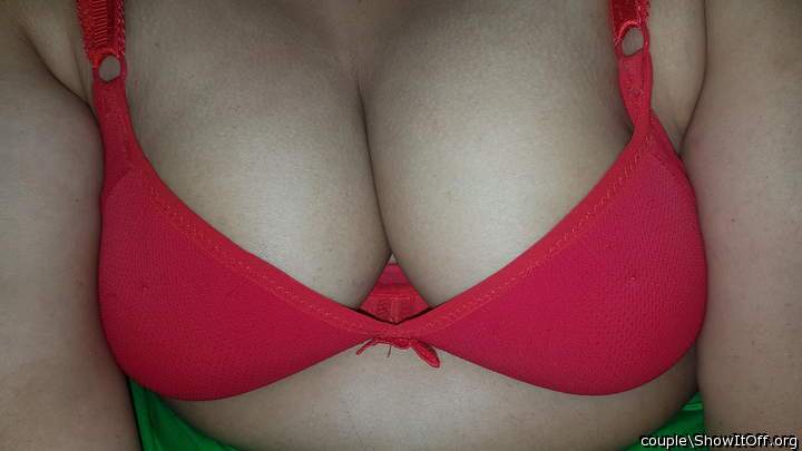 Photo of boobs from couple