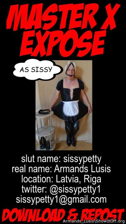 Armands Lusis exposed as dumb sissypetty