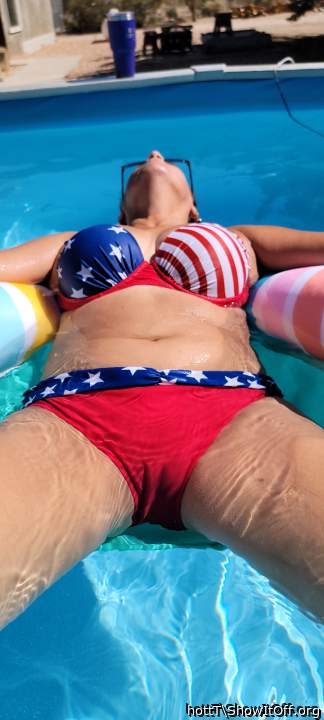 Love laying in the pool on a hot day.