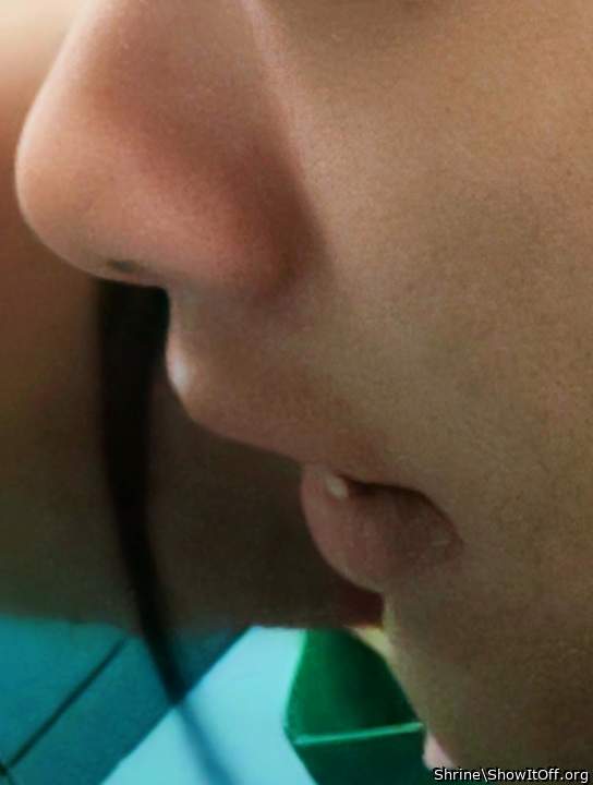 Such sweet lips. Open that hot mouth just a little more.    