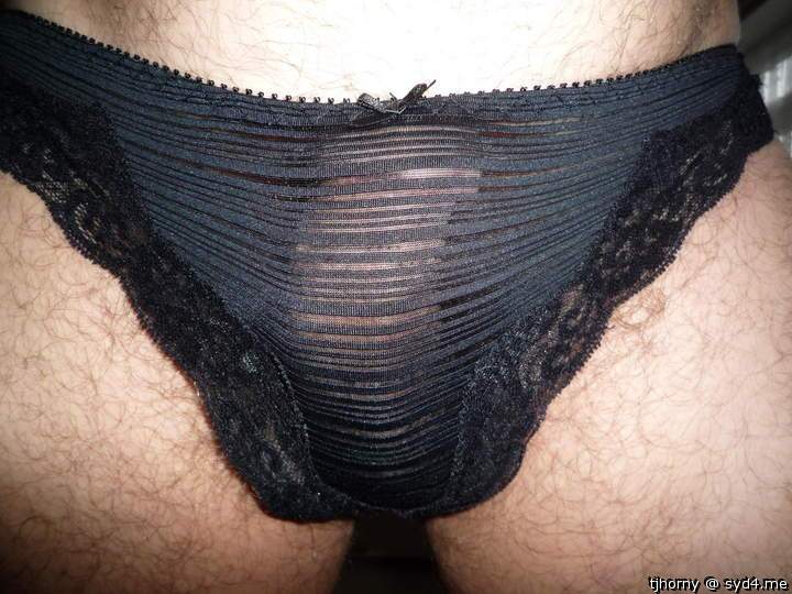  Real nice hot cock in sexy panties  