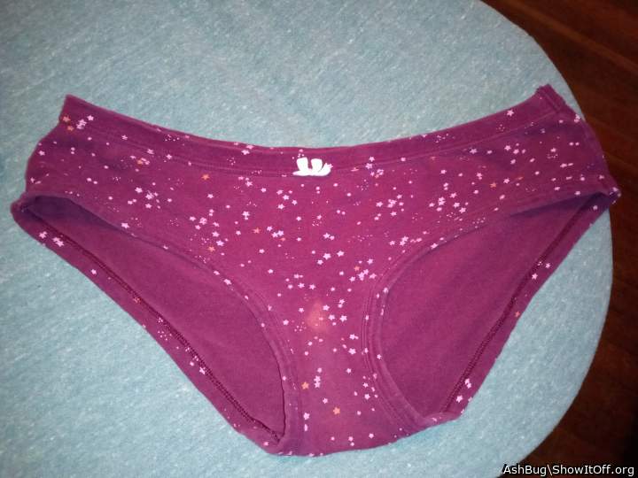I love to wear used panties for a wank   