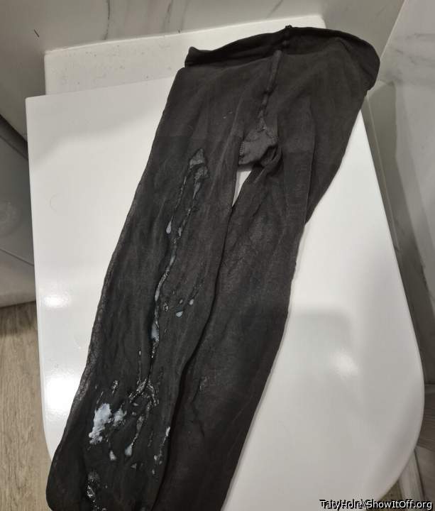 My pantyhose after Gloryhole