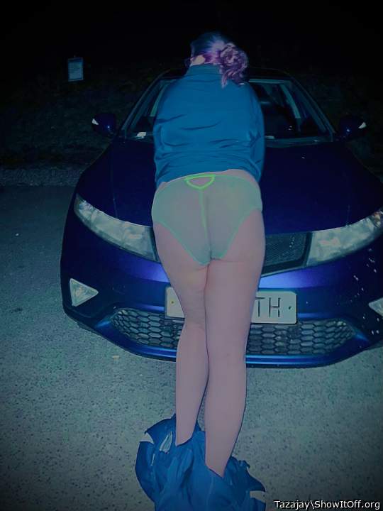 Pull them panties to the side for me 