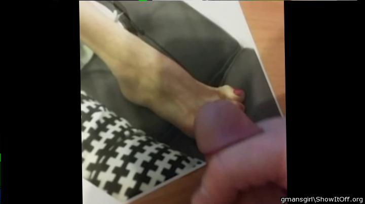 slobberknocker cumming on my feet!