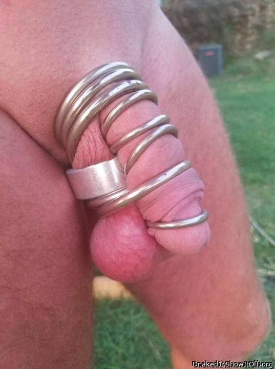 Awesome use of cock rings, looks and feels great.      