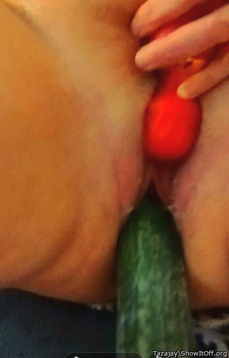 Almost nothing feels better than when I fuck myself with veg