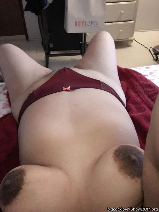 Love your big dark nipples!