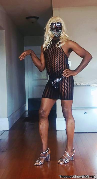 This is How A sissy Faggot Dressed up poses Me C$D Hershey in the Flesh