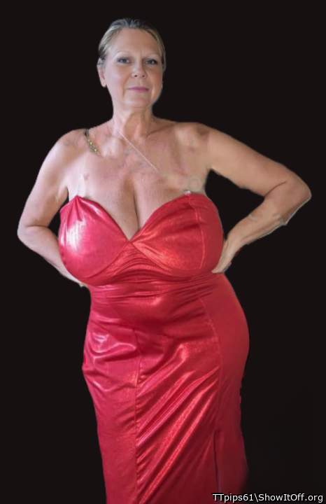 red gown