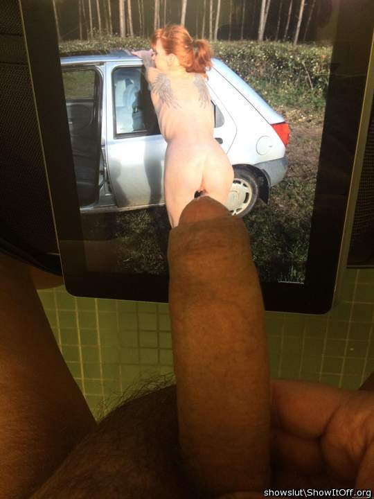 A redheaded slut and cock