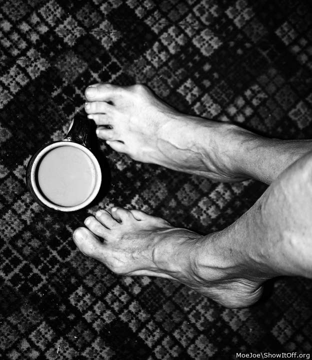 Feet with Coffee