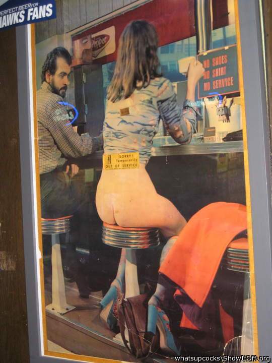 A poster on the bar wall 2