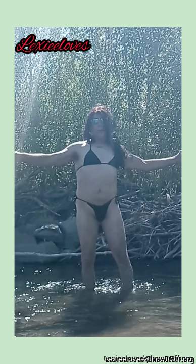 Playing at the river