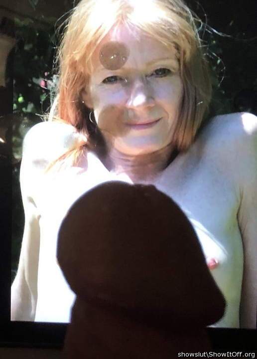 Redhead cum slut.