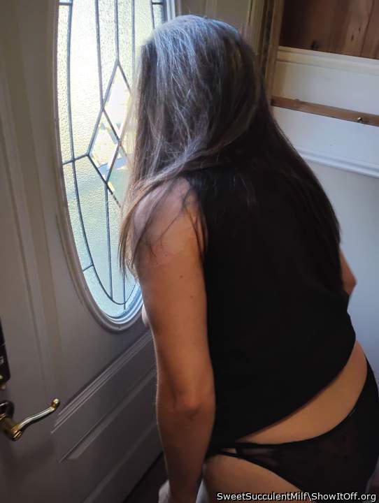 Waiting for the delivery guy?