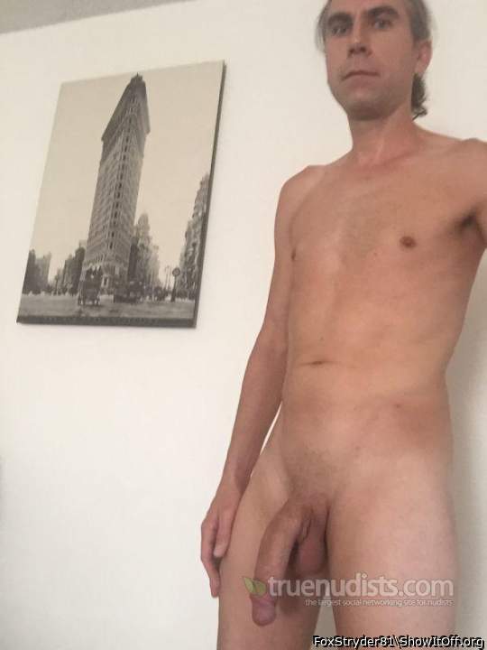 Semi-hard cock and smooth tanned body (older pic)