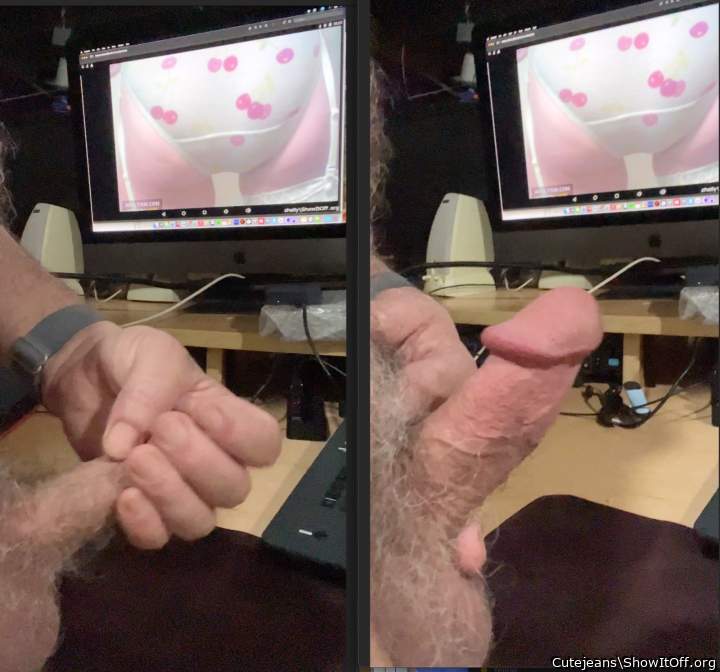 A tribute of Shelly's cute panties. She got me very excited!