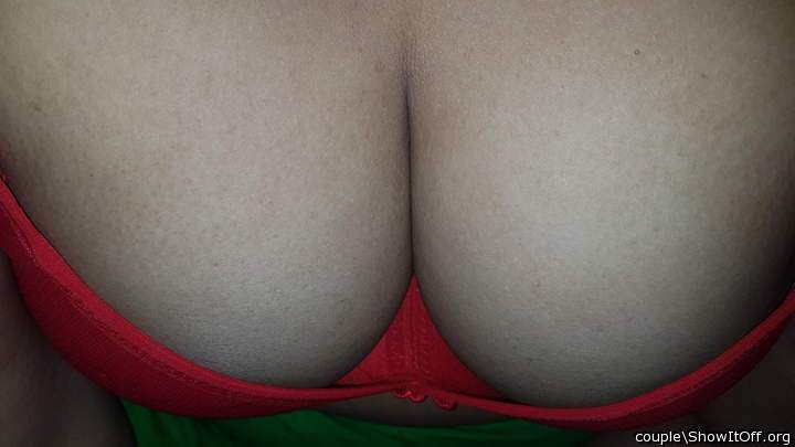 Photo of boobs from couple