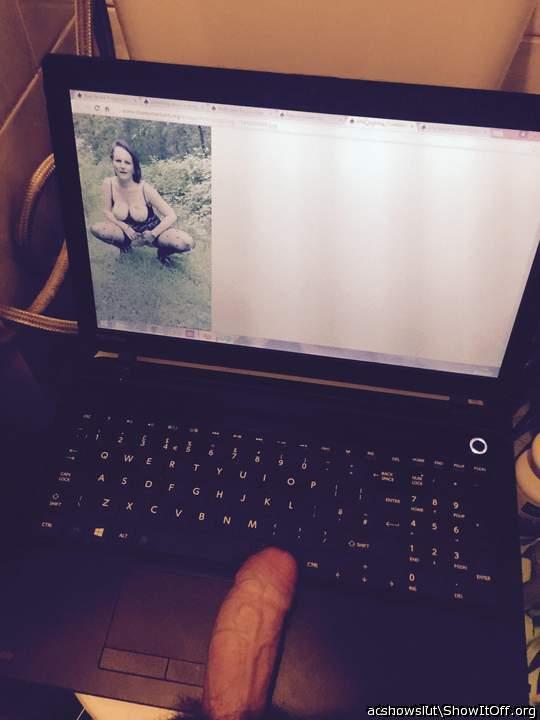 Slut in the woods with cock