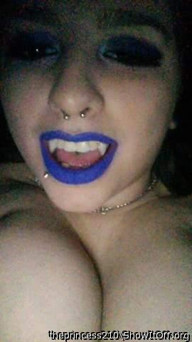 Are the fangs so you do not have to suck cock? 