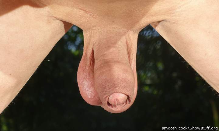 Hanging cock and balls