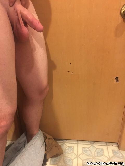 Nice hanging dick and huge balls